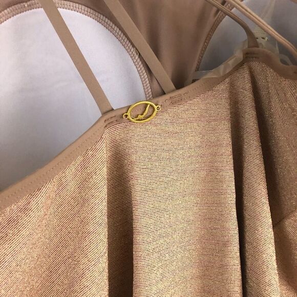 Jantzen Gold Texture One Shoulder One-piece size L/Xl. New without tags - Picture 5 of 7
